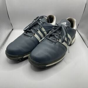 Adidas Tour360 Boost 2.0 Men’s Golf Shoes Size 8.5 Grey White Leather Spiked